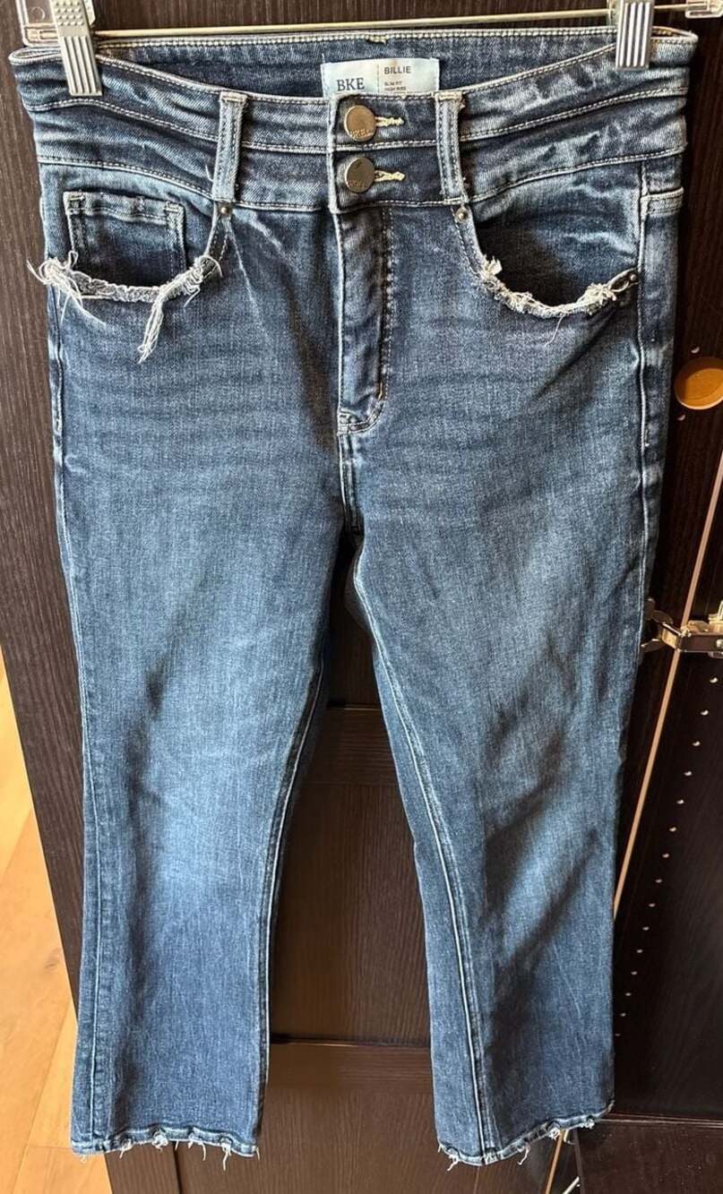 BKE Billie High Rise Slim Fit Tailored Bootcut Jeans Size 27 x 29.5